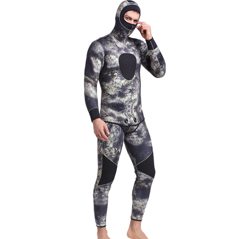 Sbart Mens Mm Piece Coral Reef Camo Wetsuit