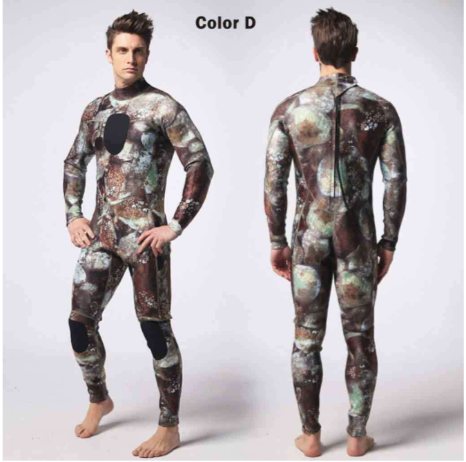 Myledi Men S Mm Colorful Camo Wetsuit Spearfishing Suit