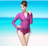 Sbart Women\'s Long Sleeve UV Sun Protection Side Adjustable Rash Guard Top Skirt