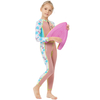 DIVE & SAIL Girls 2mm Flamingo Cartoon Front Zip Fullbody Diving Snorkeling Wetsuit