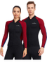 DIVE & SAIL 1.5mm Neoprene Long Sleeve Jacket Front Zip Wetsuit Top for Adults 