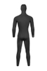DIVESTAR 3MM Open Cell Lined 2 Piece Wetsuit with Hood