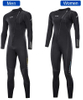 ZCCO Adults 3MM Front Zip Full Body Plus Size Diving Wetsuit