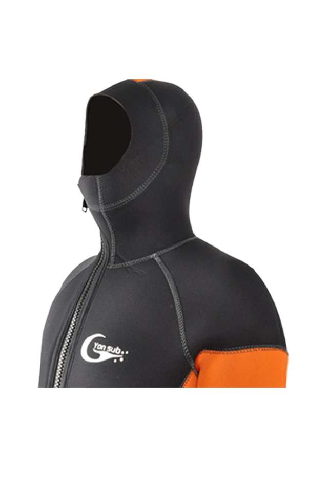 Yon Sub Mens 5MM Short Sleeve Snorkeling Hooded Wetsuit