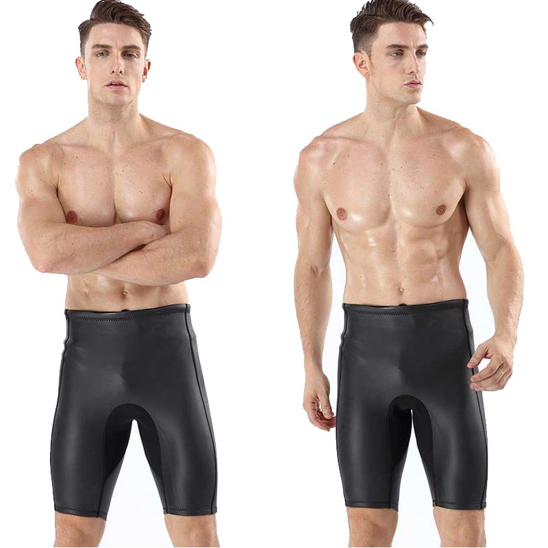 MYLEDI Men's 2MM CR Smooth Skin Wetsuit Shorts