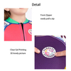 SABOLAY Girls 2mm Front Zip Long Sleeve Full Body One-Piece Colorful Printings Wetsuit