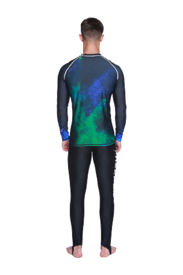 KEEP DIVING Men's All Time Long Sleeve Rashguard UPF 50+ Sun Protection Surf Shirt 