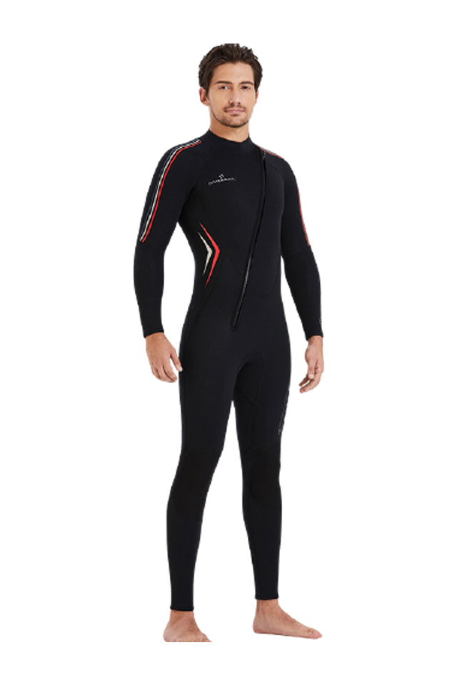 DIVE & SAIL Men's 3mm Full Body Neoprene Winter Swimming Warm Surfing Wetsuit