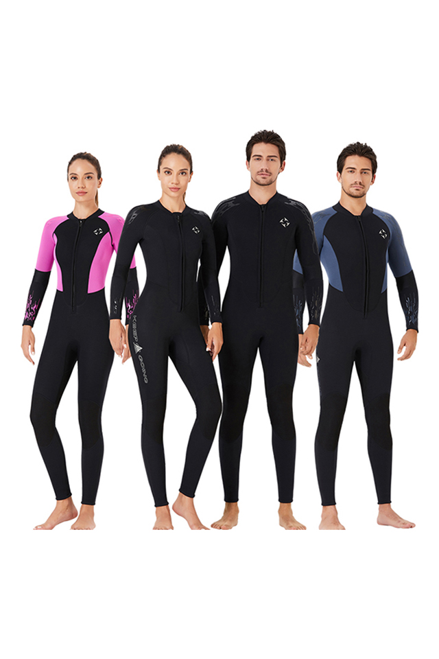 DIVE & SAIL Adults\' 3MM Long Sleeve Surfing & Snorkeling Wetsuit