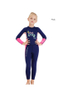 DIVE & SAIL Kids 2.5MM Letter Print Full Wetsuit for Girls