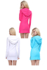 Sbart Women\'s Front Zip Sun Protection Long Sleeve Rash Guard Dress