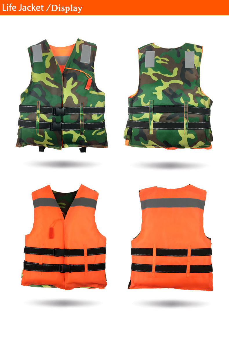 Cheap Camouflage Life Vest Water Sports Life Jacket for Fishing Boating  Drifting