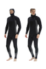 MYLEDI Men\'s 3MM 2 Piece Beavertail Closed Cell Wetsuit