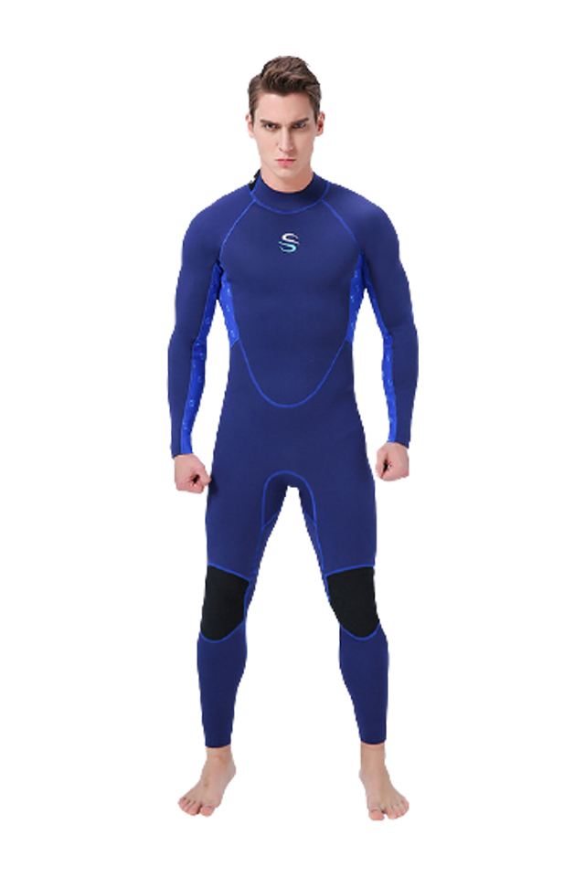 SLINX Men\'s 2MM Neoprene Full Body Back Zip Warm Diving Wetsuit