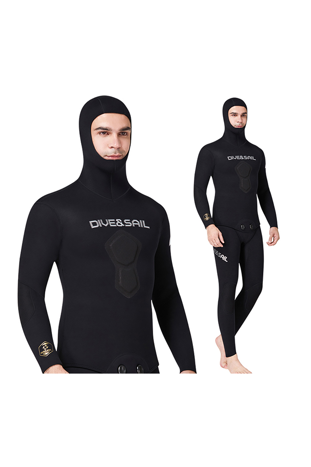 DIVE & SAIL 1.5MM Men's Free Diving Two-Piece Spearfishing Hooded Wetsuit-  Buy Product on Buy4Outdoors