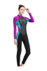  LIFURIOUS Women\'s 3MM Neoprene Long Sleeve Back Zip Full Body Wetsuit