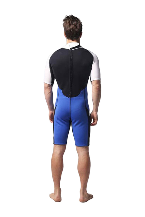 MYLEDI Men's Back Zip 3mm Shorty Wetsuit for Surfing Diving