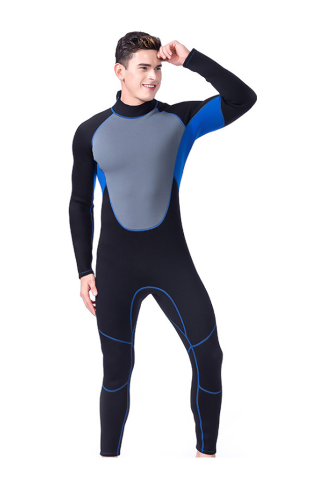 LIFURIOUS Men's 3MM Neoprene Full Body Deep Diving Warm Wetsuit