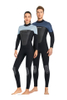 DIVE&SAIL Adult\'s 3MM Neoprene Back Zip Long Sleeve Full Body Wetsuit