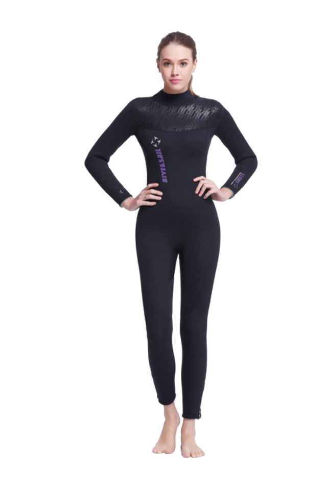 DIVE&SAIL Adult\'s 5MM Neoprene Back Zip Full Body Long Sleeve Wetsuit