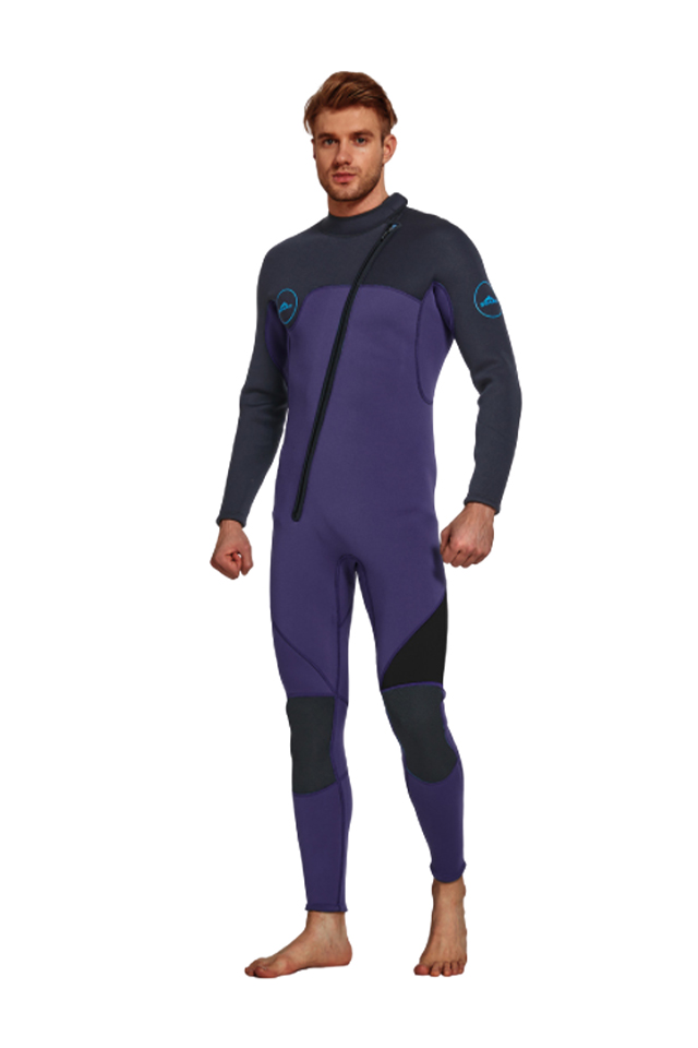 DIVE & SAIL Adults 3mm Neoprene Front Chest Zip Full Body Plus Size Wetsuit