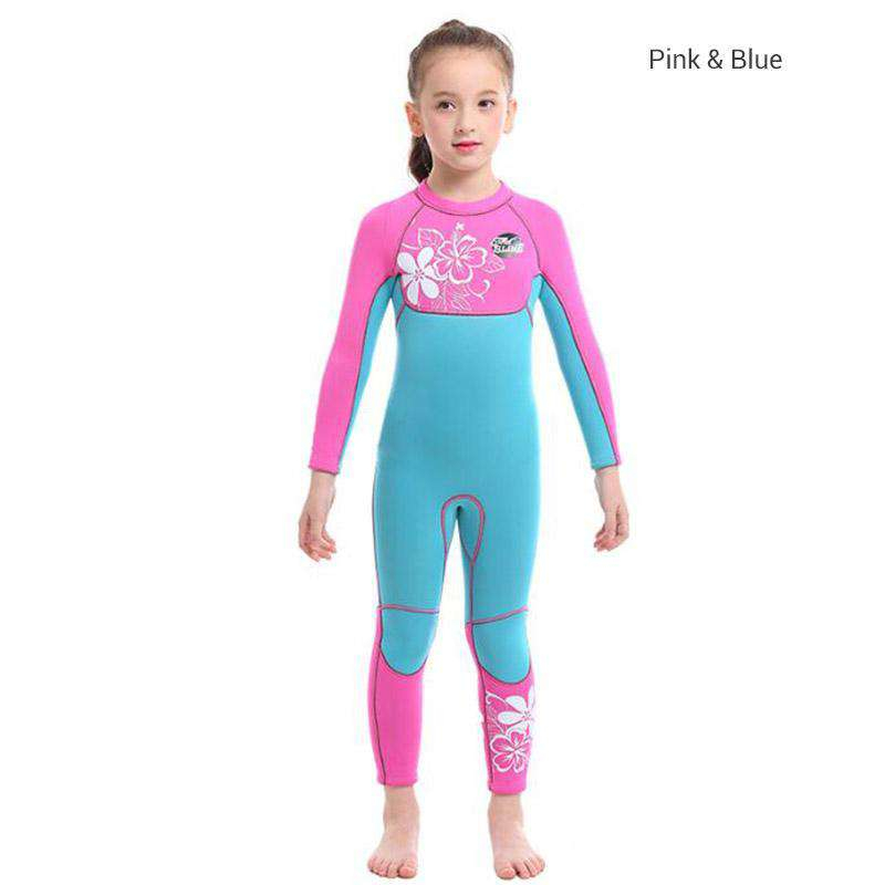 SLINX 3mm Floral Scuba Diving Full Wetsuit for Girls