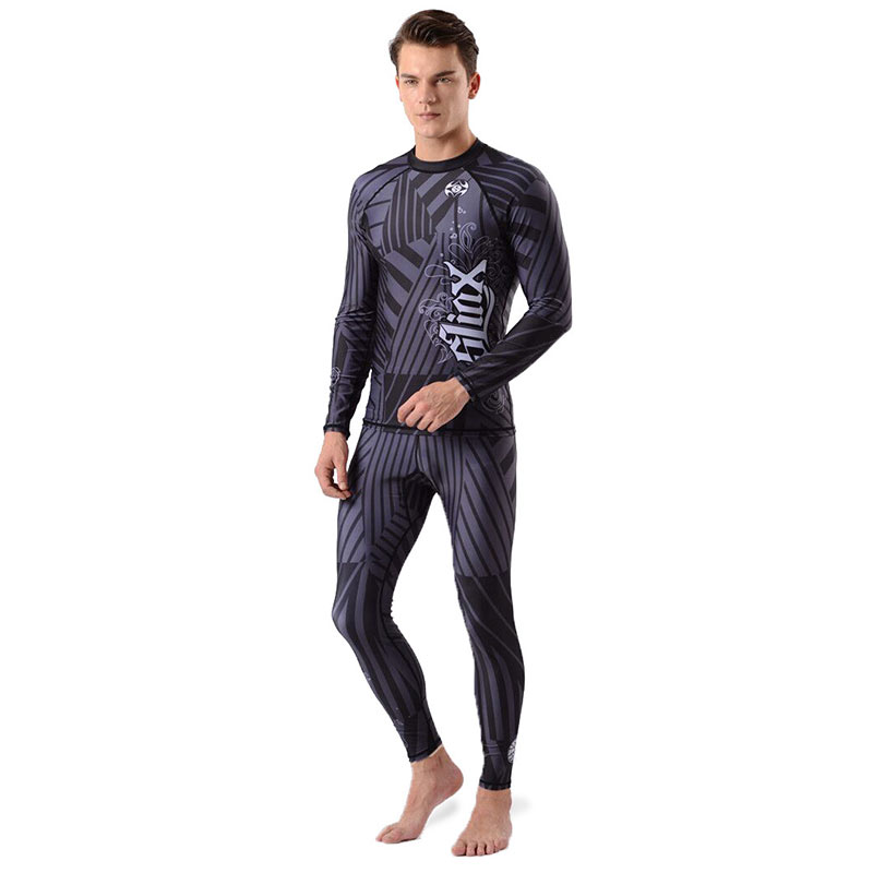 SLINX 2 Piece Lycra Dive Skin Suit Rashguard for Men