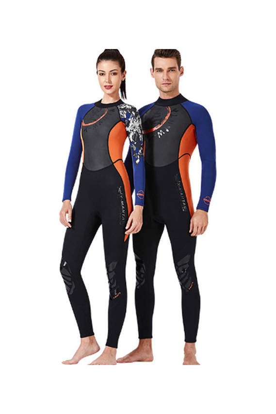 Dive & Sail 1.5MM/3MM Chinese Style Scuba Diving Long Sleeve Fullbody Diving Wetsuit for Adults