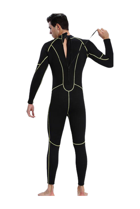 MYLEDI Men's 3mm Back Zip Wetsuit Full Free Diving Neoprene Suit
