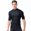 Sbart Men\'s Short Sleeve Quick Dry UPF 50+ Surf Rash Guard Shirt