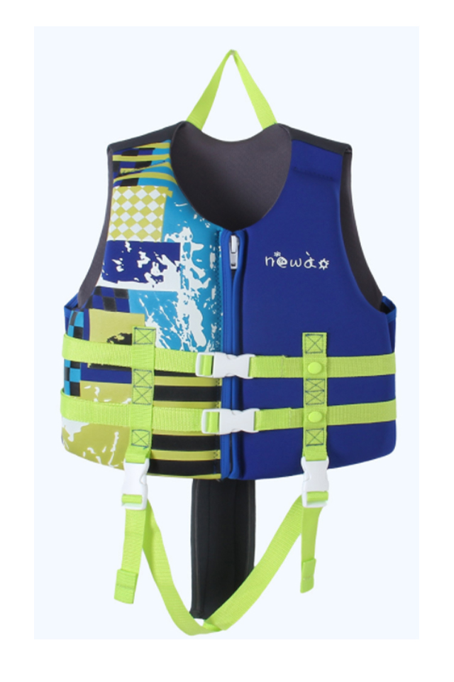 Newao Kids' Neoprene Adjustable Strap Flotation Life Jacket 
