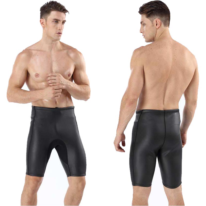 MYLEDI Men's 2MM CR Smooth Skin Wetsuit Shorts