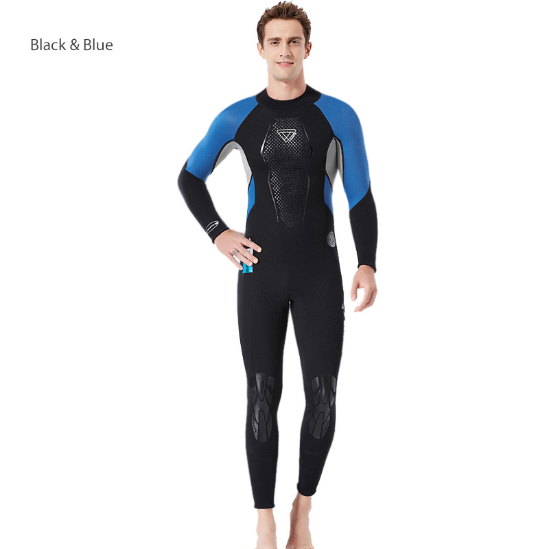 DIVE & SAIL Mens 3MM Closed Cell Scuba Full Wetsuit