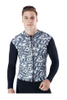 MYLEDI 3MM Mens Cool Keep Warm Long Sleeves Wetsuit Jacket Printed with Skeleton 