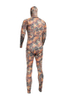 SLINX Two Piece 3mm Warm Spearfishing Reef Camo Wetsuit with Hood