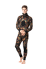 SENHON Adilts\' 3MM Neoprene Plus Size Two Piece Long Sleeve Warm Camo Hooded Wetsuit