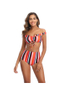 XC Two Piece Lace Up Beach Bikini Swimsuit for Women 