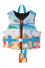 Newao Kids\' Neoprene Cartoon Colorful Adjustable Strap Swim Life Jacket 