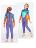 SABOLAY Girls 2mm Long Sleeve One-Piece Full Length Colorful Wetsuit for Snorkeling Swimming