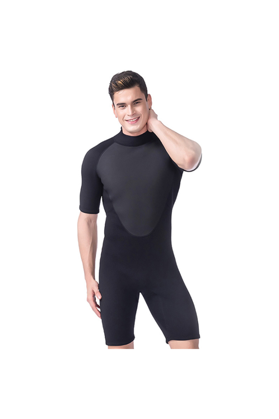LIFURIOUS Men's 3MM Neoprene Shorty Back Zip Snorkeling Wetsuit