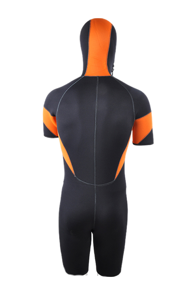 Yon Sub Mens 5MM Short Sleeve Snorkeling Hooded Wetsuit