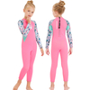 DIVE & SAIL Girls 2.5mm Neoprene One-Piece Long Sleeve Full Wetsuit for Scuba Diving Swimming