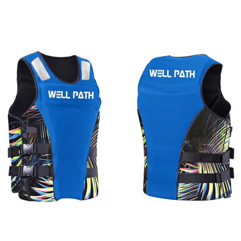 WELL PATH Adult Pro Camo Lightweight Kayak Fishing Life Jacket Free