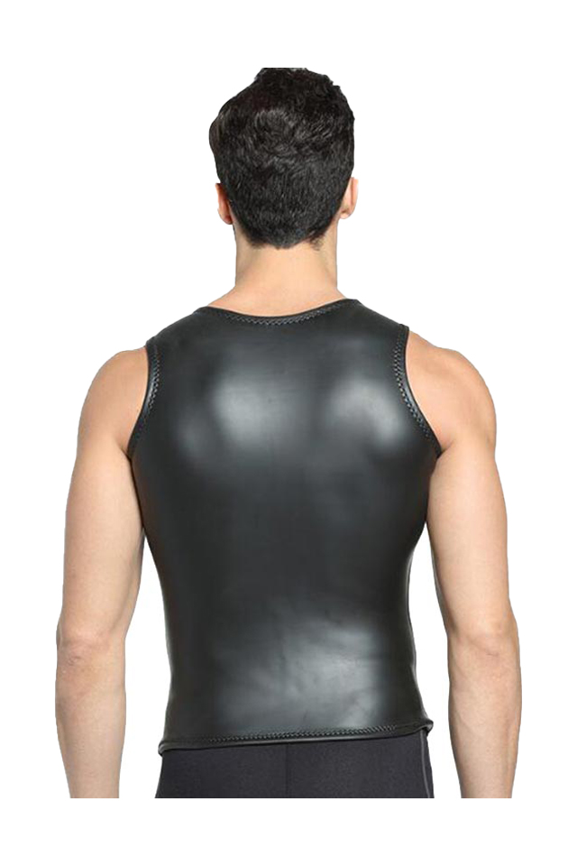 MYLEDI 2mm Mens CR Smooth Skin Rubber Wetsuit Vest
