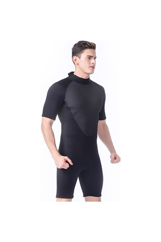 LIFURIOUS Men\'s 3MM Neoprene Shorty Back Zip Snorkeling Wetsuit