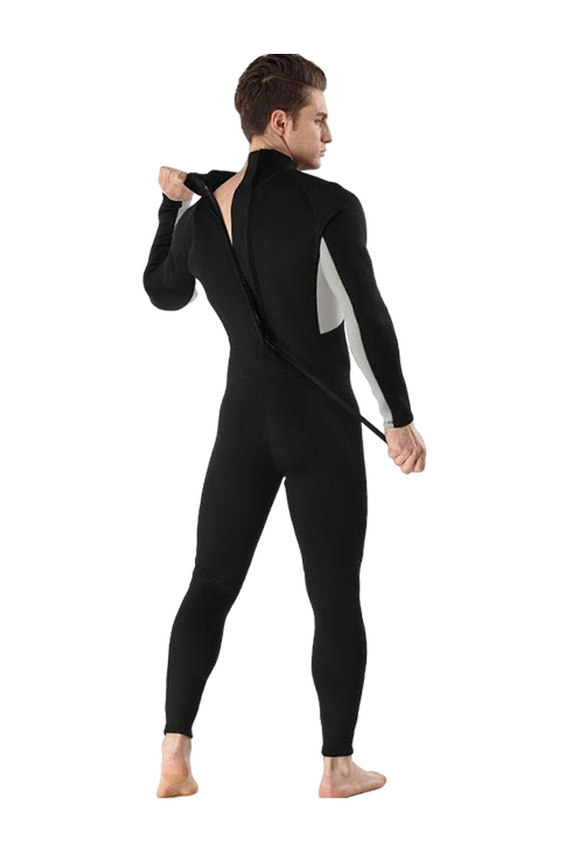 MYLEDI Men's Back Zip One-piece 3MM Long Sleeve Scuba Diving Wetsuit