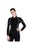 SBART 2MM Womens Long Sleeve Font Zip Diving Wetsuit Top Jacket