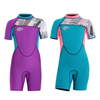 DIVE & SAIL Girls 2.5mm Neoprene One-Piece Shorty Wetsuit for Swimming Scuba Diving Snorkeling
