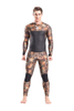 HISEA Men\'s 3MM Full Camo Wetsuit Red Reef Spearfishing Suit