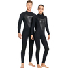 DIVE & SAIL Adults 3mm Shark Skin Neoprene Long Sleeve Plus Size One Piece Scuba Diving Wetsuit